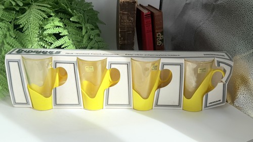 Vintage yellow arcoroc - 4x,