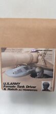 1/16 scale Abrams Driver SOL Resin Modern US female Tank  Crew 1/2 figure 