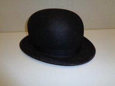 Vintage Black Derby Bowler Hat