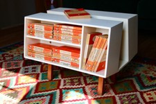 Vintage Penguin Donkey Isokon Mk II 2 by Ernest Race Modernist Designer Bookcase