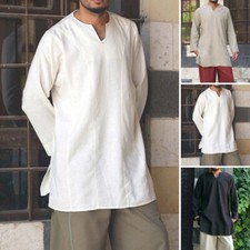 INCERUN Men's Kurta V Neck