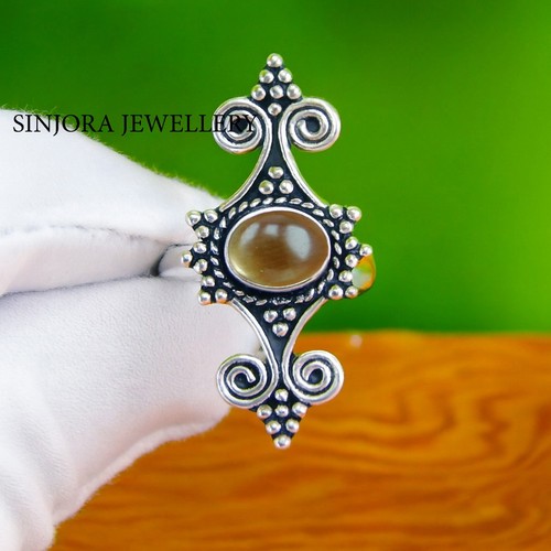 Smoky quartz gemstone - quartz, ring
