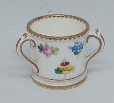 Minton Rose Pansy and Forget-me-not Antique Miniature Loving Cup 1891-1905