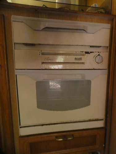 Caravan gas oven with - , top