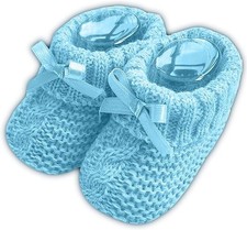 Newborn Baby Boy Girl Knitted Warm Baby Booties Soft Shoe Gift Idea For 0-3 Mont
