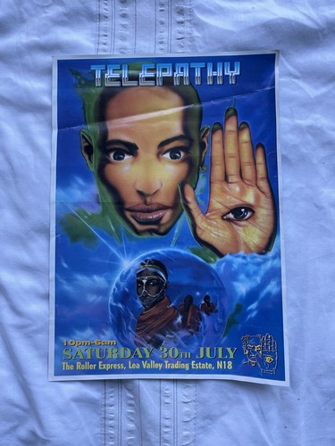 Telepathy flyer 1994 jungle - flyer,