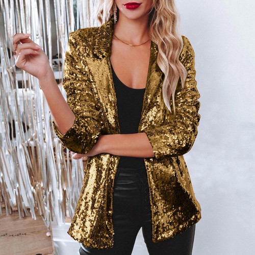 Ladies sparkly sequins long - ladies,