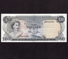 Bahamas 10 Dollars 1974 P-38b