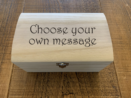 Personalised wooden keepsake - personalised,