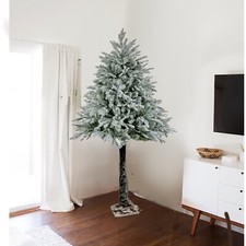 Snowy Half Parasol Christmas