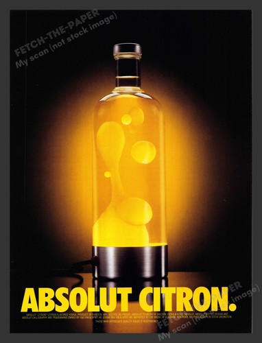 Absolut citron lava lamp - citron,