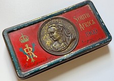 Boer War Christmas 1900 brass Chocolate Tin Victorian South Africa  [32648]