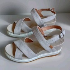 Womens Dr Scholls Mid Wedge Heel Platform Casual Strap Summer Sandals Shoes Size