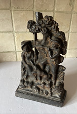 Antique Kenrick No 474 Mid Century Cast Iron Door Stay Doorstop 26cm Tall