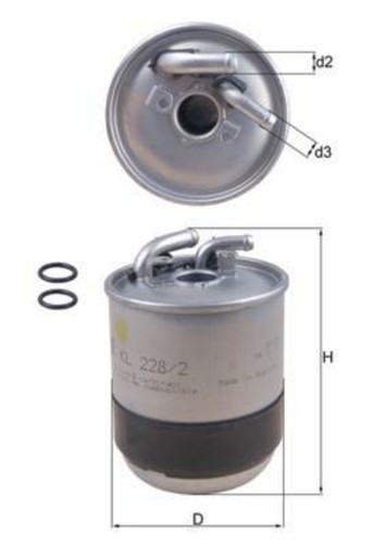 Mahle fuel filter - for, mercedes