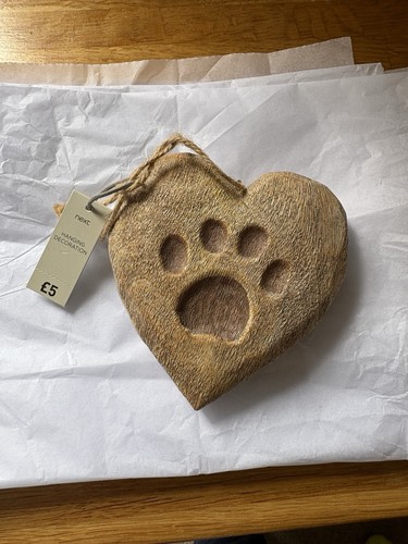 Next dog pet paw print - pet, heart
