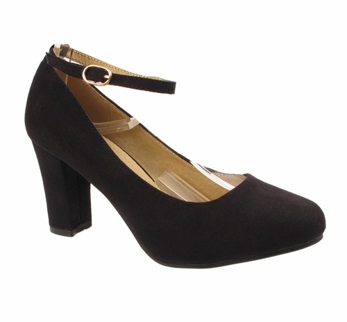 Womens block heel ankle strap - womens,