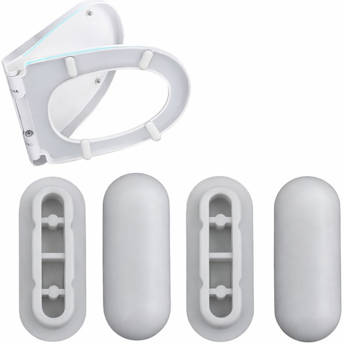 Toilet seat buffers - seat, bumpers