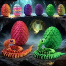 3D Printed Snake‑Egg Action