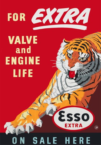 1950s petrol advert - advert, esso