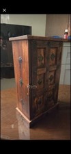 Indian vintage 16in wood chest