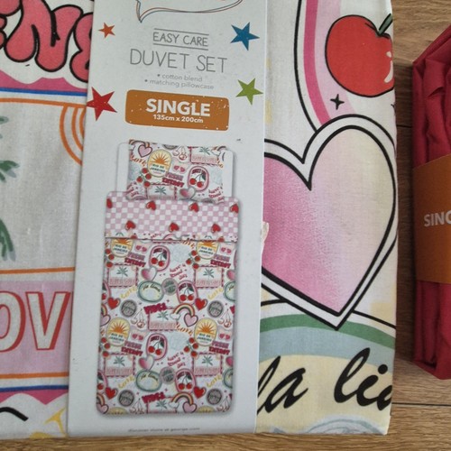 Slogan duvet set bundle bnip - duvet,