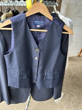 Equetech Navy Waistcoat Junior Show 32 Used