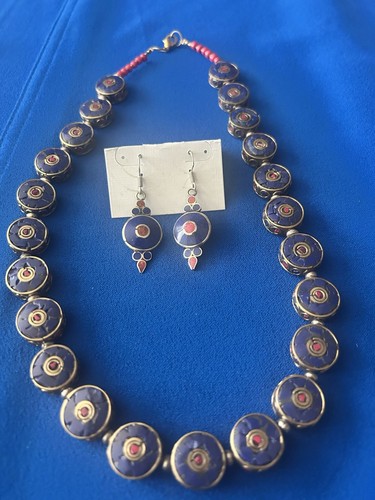 Turkish stone disc - disc, necklace