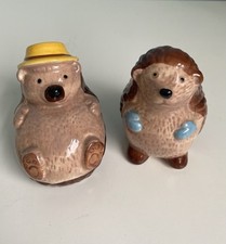 Cath Kidston Ceramic Hedgehog Salt & Pepper Shakers / Pots 