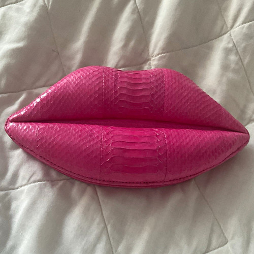 Lulu guinness pink snake print - guinness,