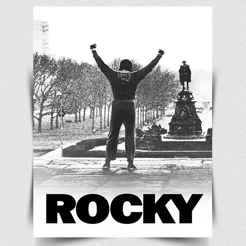Rocky 1976 metal sign - rocky,