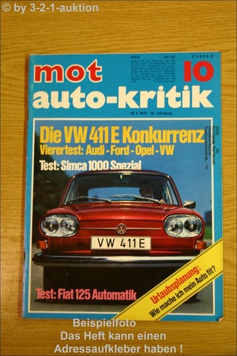 Mot 411 e - mot, simca