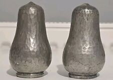 vintage pewter salt and pepper