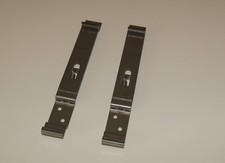 PAIR SQUARE NUMBER PLATE SPRING CLIP HOLDERS TRAILERS CARAVANS HORSE BOX LORRIES