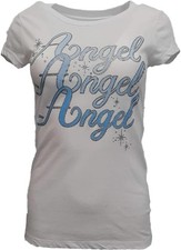 Wound Up NWT Women's L 11 13 Halloween Costume Angel Shirt w/ Halo Headband