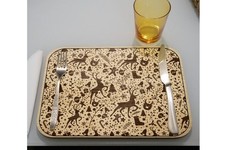 Laser Engraved Wooden Placemat