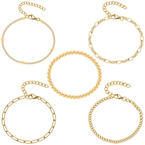 Pcs bracelets stackable - 5,