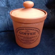 VINTAGE 'HENRY WATSON POTTERY' KITCHEN WARE, COFFEE JAR