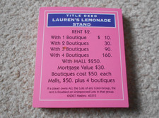 Property cards monopoly - property,