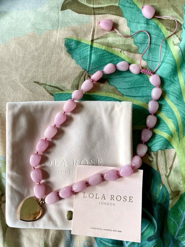 Lola rose pink necklace with - necklace,