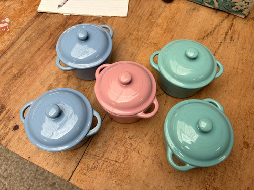 Mini oven dish handle blue - mini,