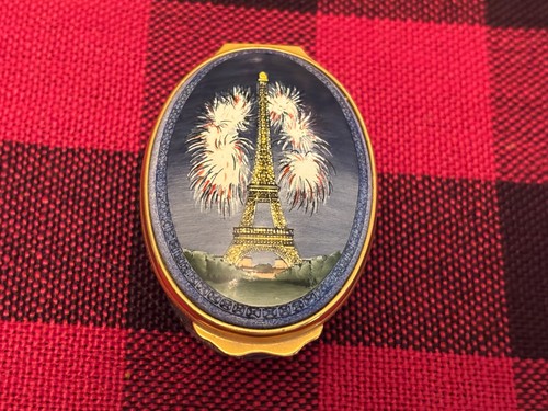 Halcyon enamel trinket box - halcyon,