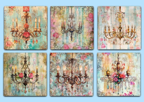 Chandelier card toppers - card,