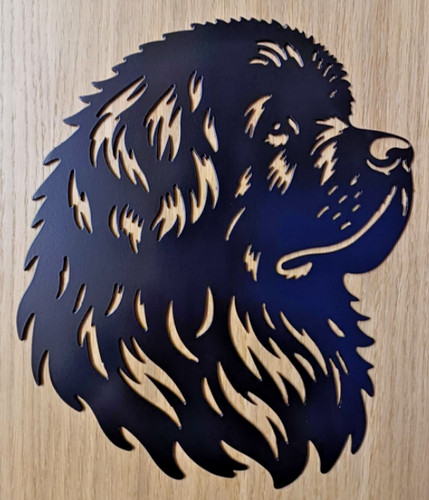 Dog head metal wall art - wall, home