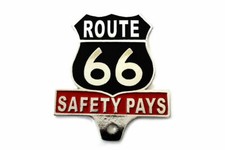 Route 66 License Plate Topper for Harley Davidson by V-Twin