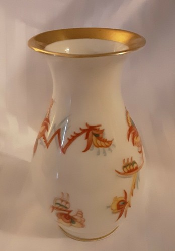 Mid century vase with painted - century,