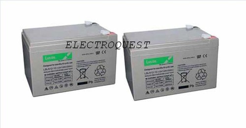 Pair lucas 12v 12ah - of,