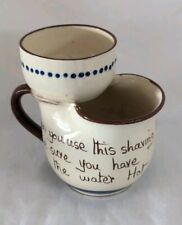 Vintage Mottoware Torquay Watcombe Pottery Shaving Pot  