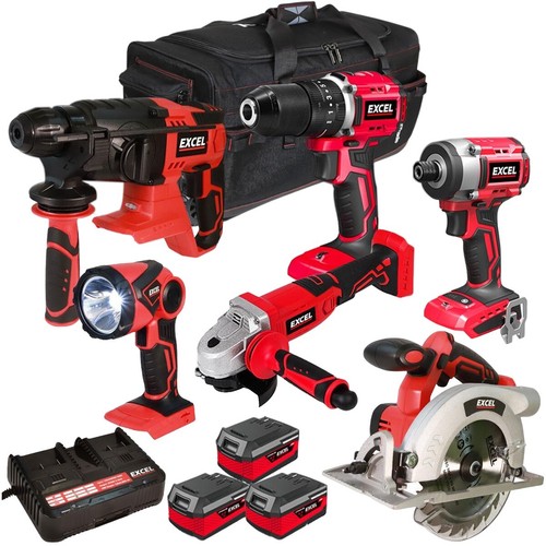 Excel 18v cordless piece - 6,
