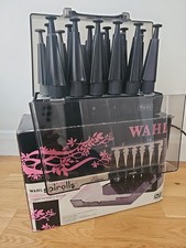 WAHL HEATED HAIR ROLLERS CONICAL VELVETY SPIROLLS CURLERS 18 ROLLERS 18 CLIPS